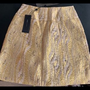BCBG GOLD SKIRT NEW WITH TAGS
